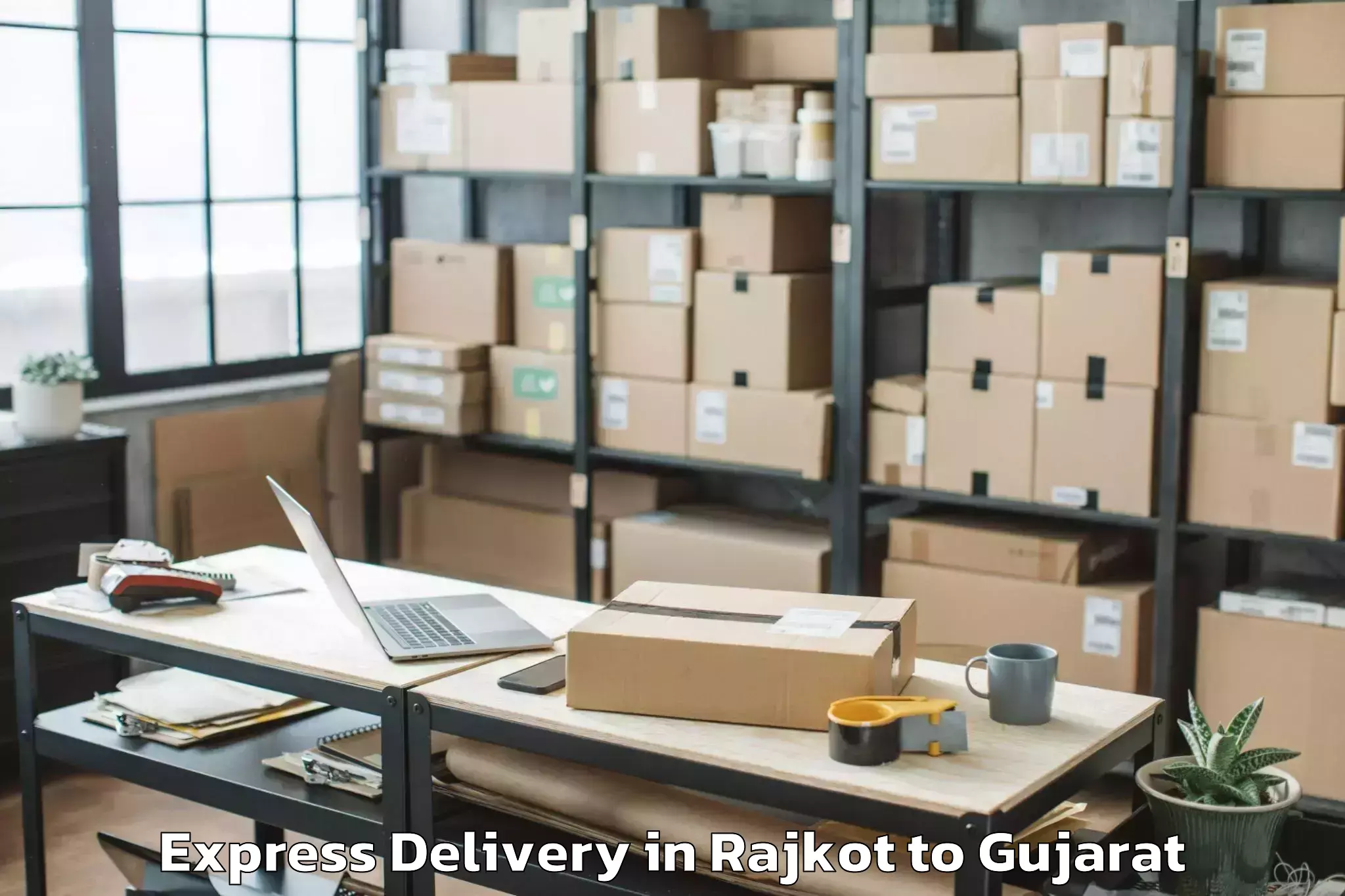 Rajkot to Amirgadh Express Delivery